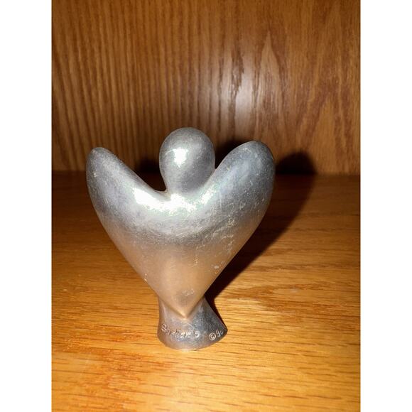 Vintage 1990's Suellen Pewter Angel Figurine 2.5” "Angel of Joy" - Picture 5 of 9